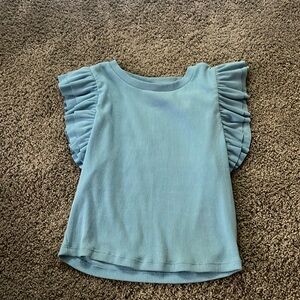 blue zara top size medium